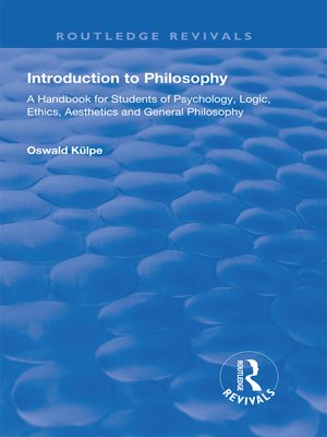 cover image of Introduction to Philosophy